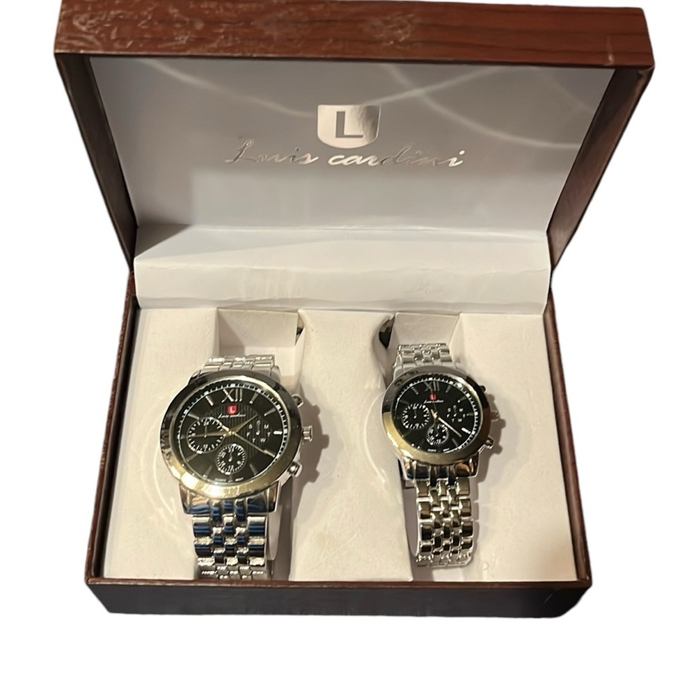 Luis Cardini him and hers watches set